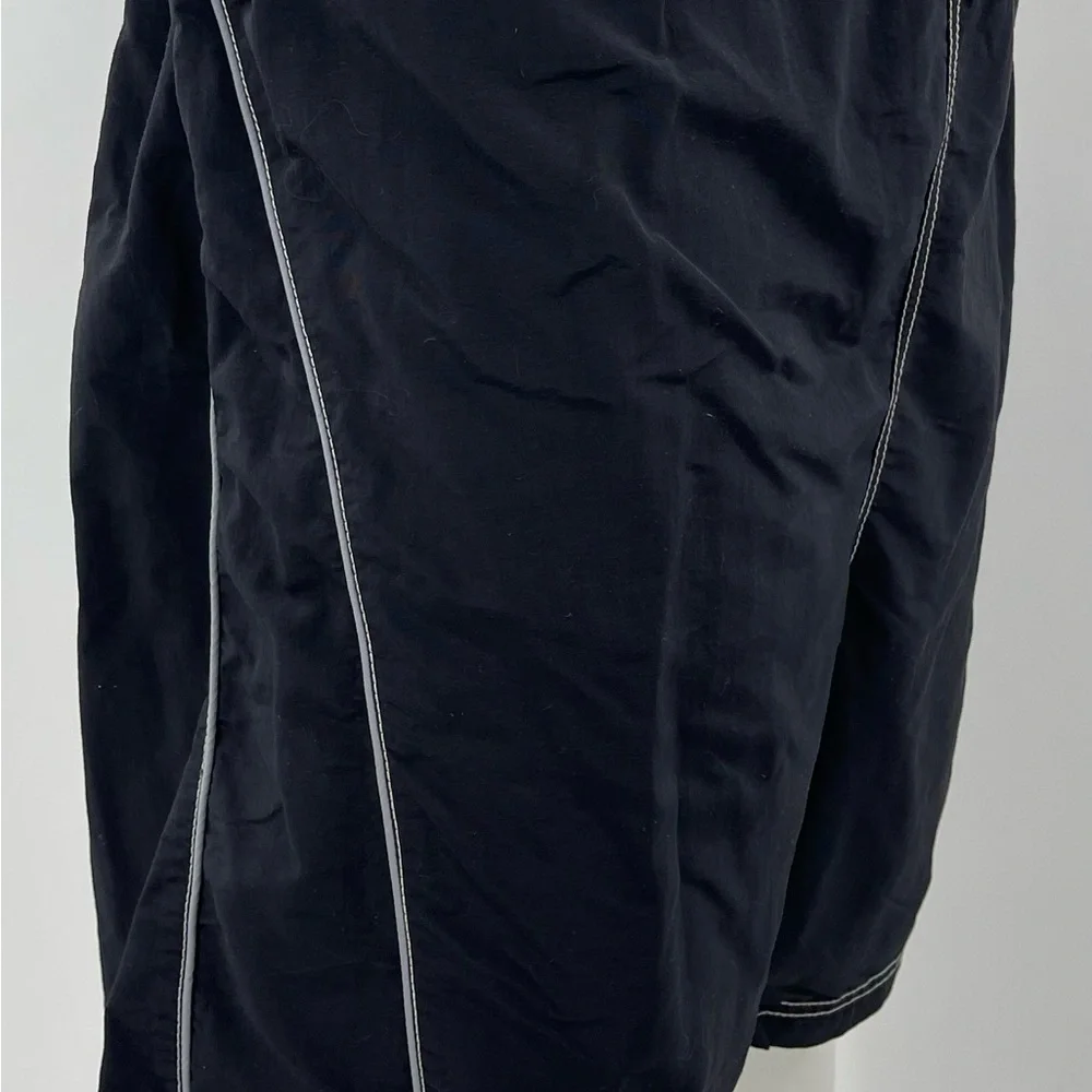 Tommy Bahama‎ Black w/ White Logo Nylon Swim Trunks Bathing Suit Mesh Lined XL